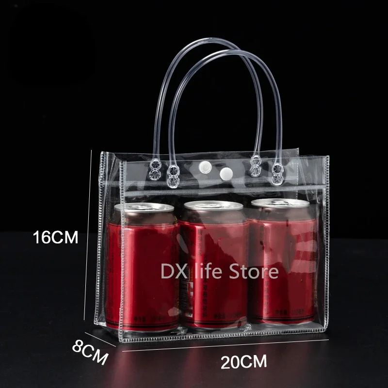 

Прозрачные пакеты ПВХ с ручкой, 15/25 шт.