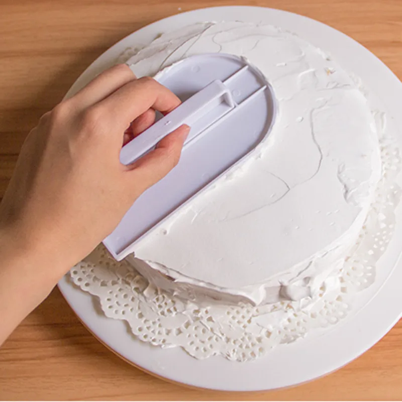 

DIY Cake Smoother Polisher Tool Cake Decorating Smoother Fondant Sugarcraft Plastic Cake Spatulas Baking Cake Decorating Tool