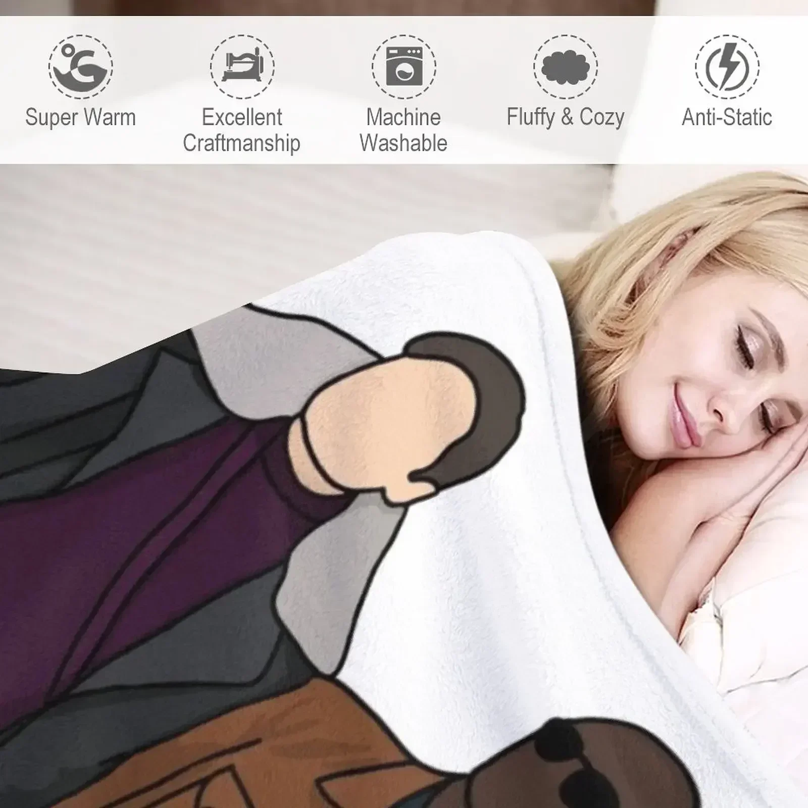 Одеяло Sugar Daddy Zemo теплое зимнее фланелевое одеяло самые мягкие туристические