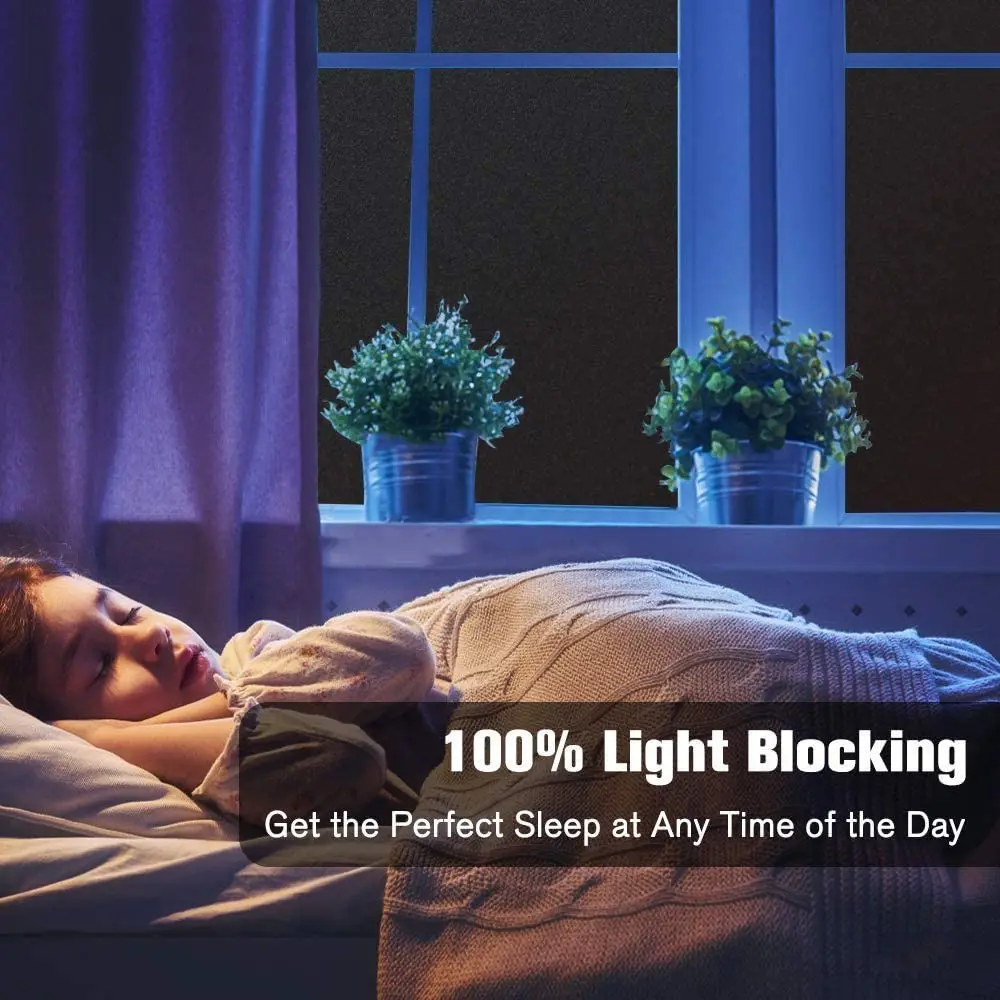 Тотальная светонепроницаемая оконная пленка 100% Тонировочная наклейка с