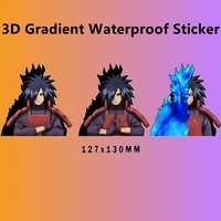 uchiha madara gradient stickers naruto 3d illusion stickers creative cartoon changing car stickers notebook stickers