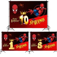 marvel anime spiderman background party decoration spiderman background kids birthday background wall