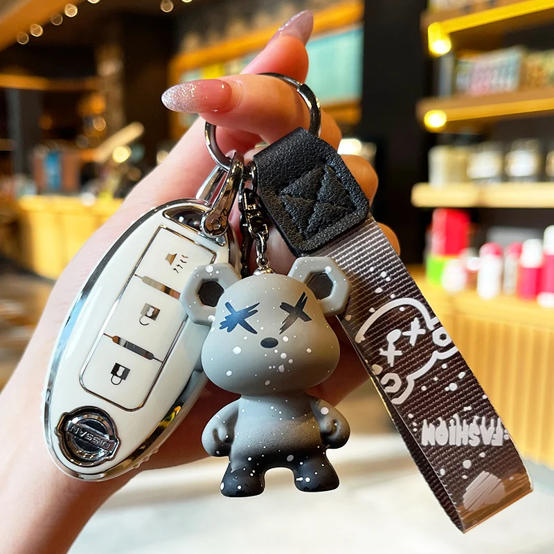 

Car Key Case Cover Fob Protector TPU for Nissan Versa Maxima Altima Rogue Armada Sentra Murano para Infiniti FX35 accesorios par