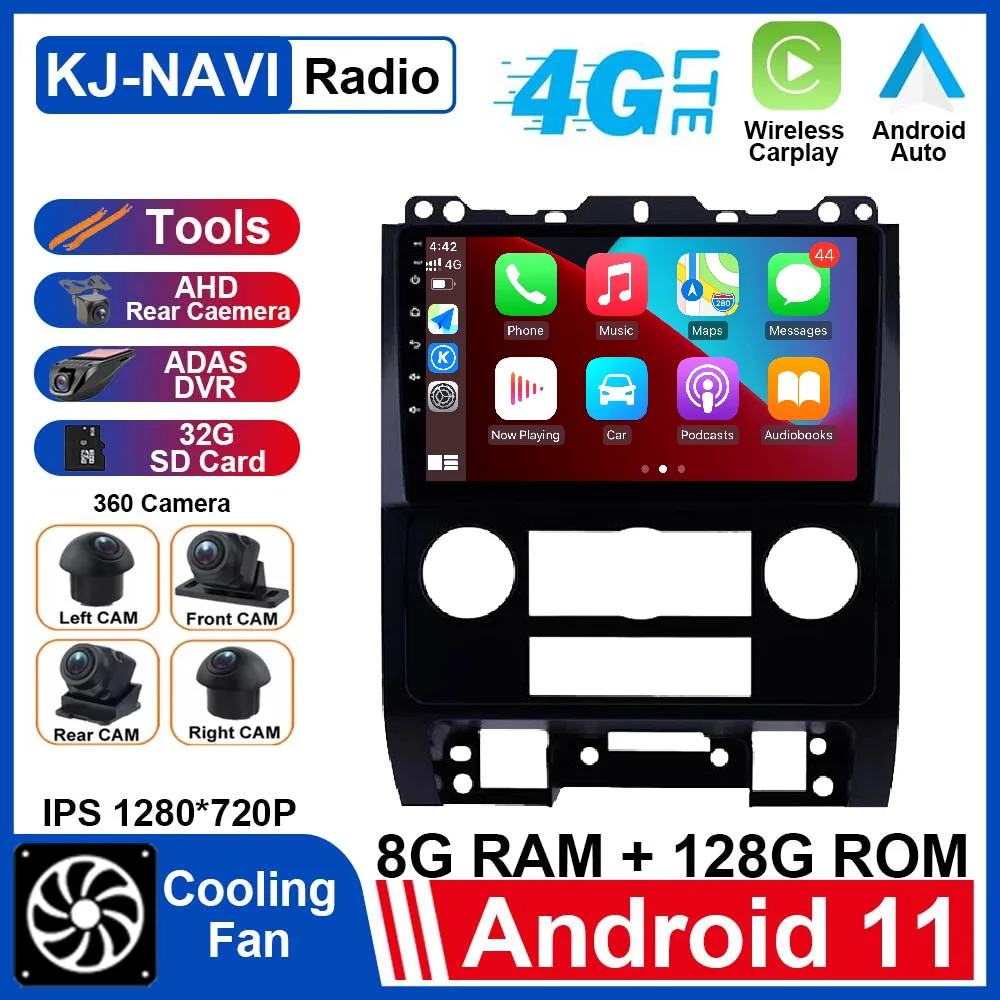 

For Ford Escape 2007 - 2012 Android 11 Car Multimedia Player Car Radio Video Car Stereo GPS Navigation 9 inch IPS DSP WIFI