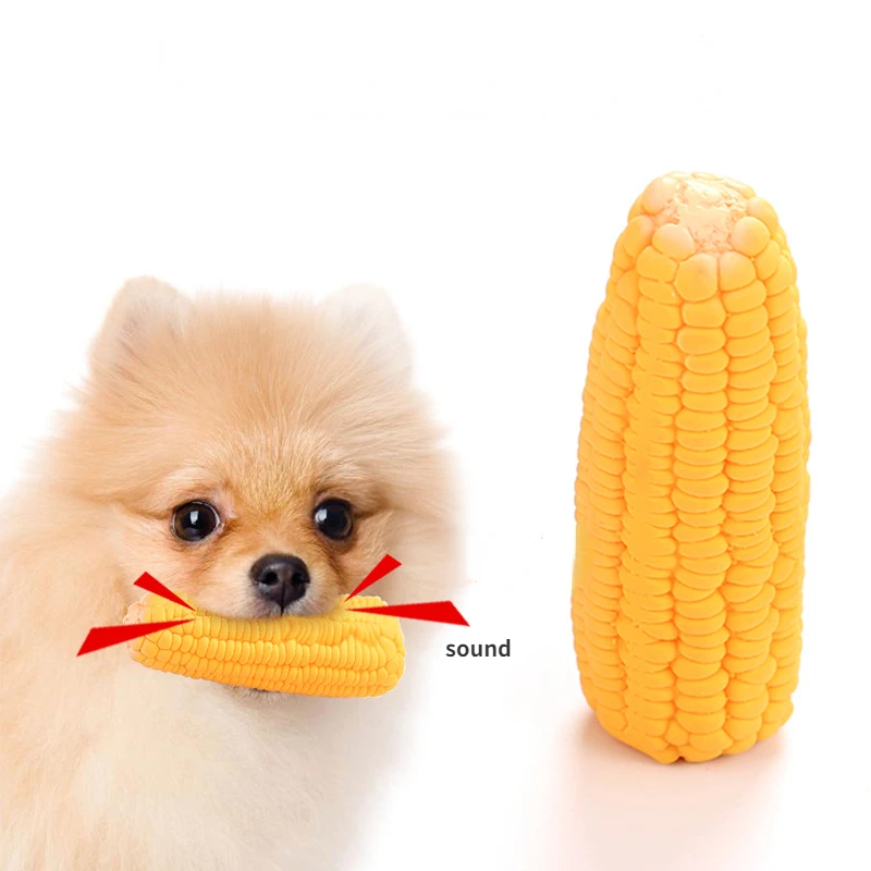 

Chewing Dogs Squeak Toys Latex Pet Small Corn Toy Dog Playing Puppy New Training For Pet Supplies Dogs Toys Shape Toys