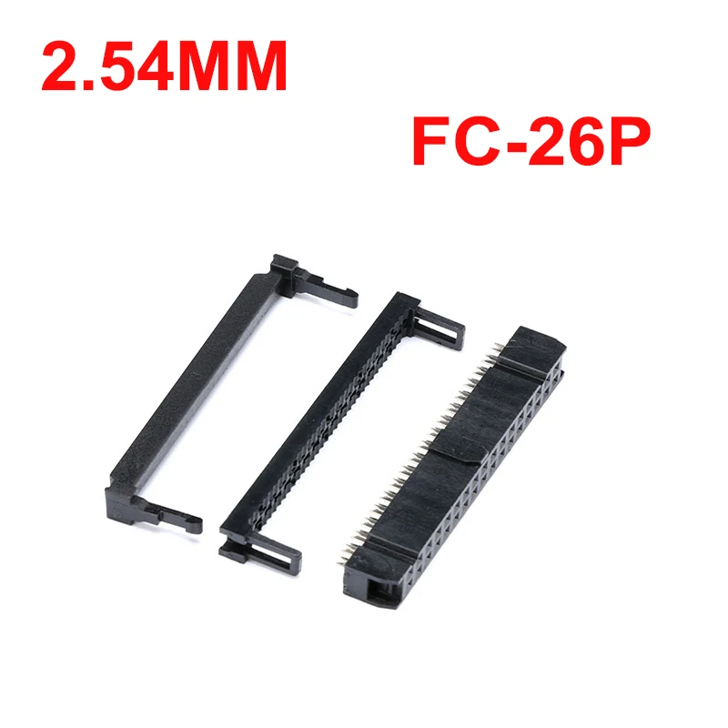 

10PCS FC-26P 2.54mm 2*13Pin IDC Socket Connector Female Pitch Plug Header For IDC Box Header for cable