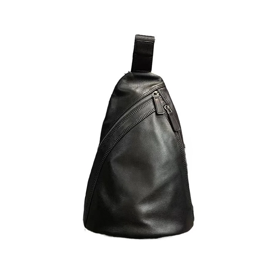 

NIGO Black Leather Crossbody Chest Bag #nigo21429