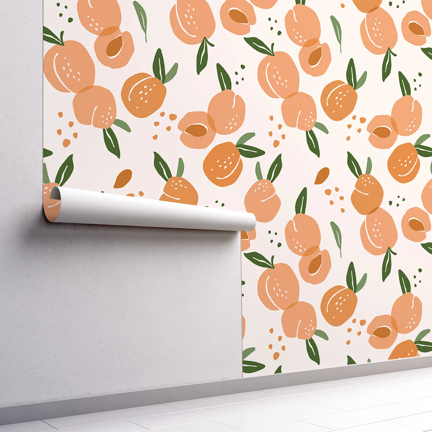 

Funlife® Boho Peach Peel and Stick Wallpaper Self Adhesive Fruit Wall Decals Living Room Bedroom Removable Wall Stickers