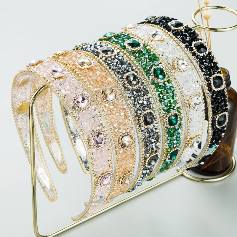 

Fashion Rhinestone Female Hair Band Baroque Headband For Women Headband Crystal For Women Crystal Hair Hoop Hair Accessories