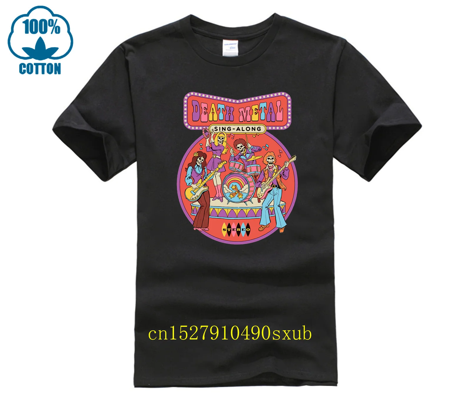 Children Print Rainbow Unicorn Death Metal T-shirts Kids Funny Summer Cute Clothes Casual Tops Baby Tees For BoysGirls