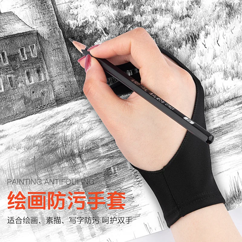 

Painting Drawing Wear Gloves Anti-Sweat Anti-Fouling Dirty Finger Painting Sketch Hand-Drawn Art Electronic Tablet Screen Gloves