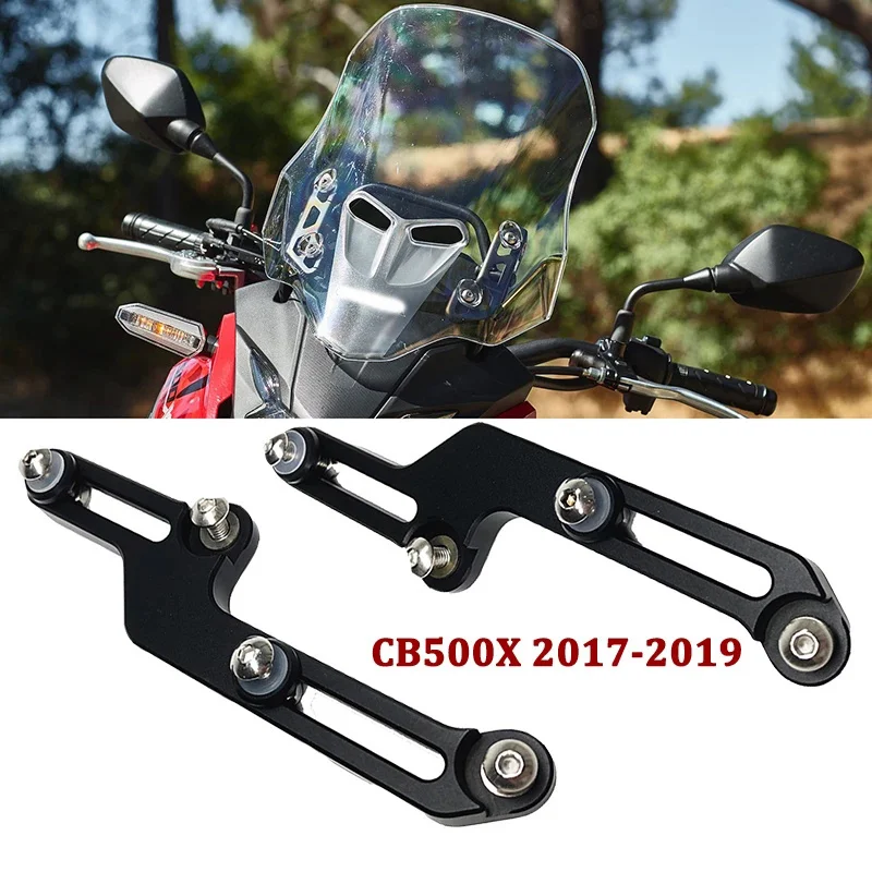 

CB500X 2017-2021 Windscreen Adjusters Motorcycle CNC Windshield Bracket fits for HONDA CB500 X CB 500X 2017 2018 2019 2020 2021