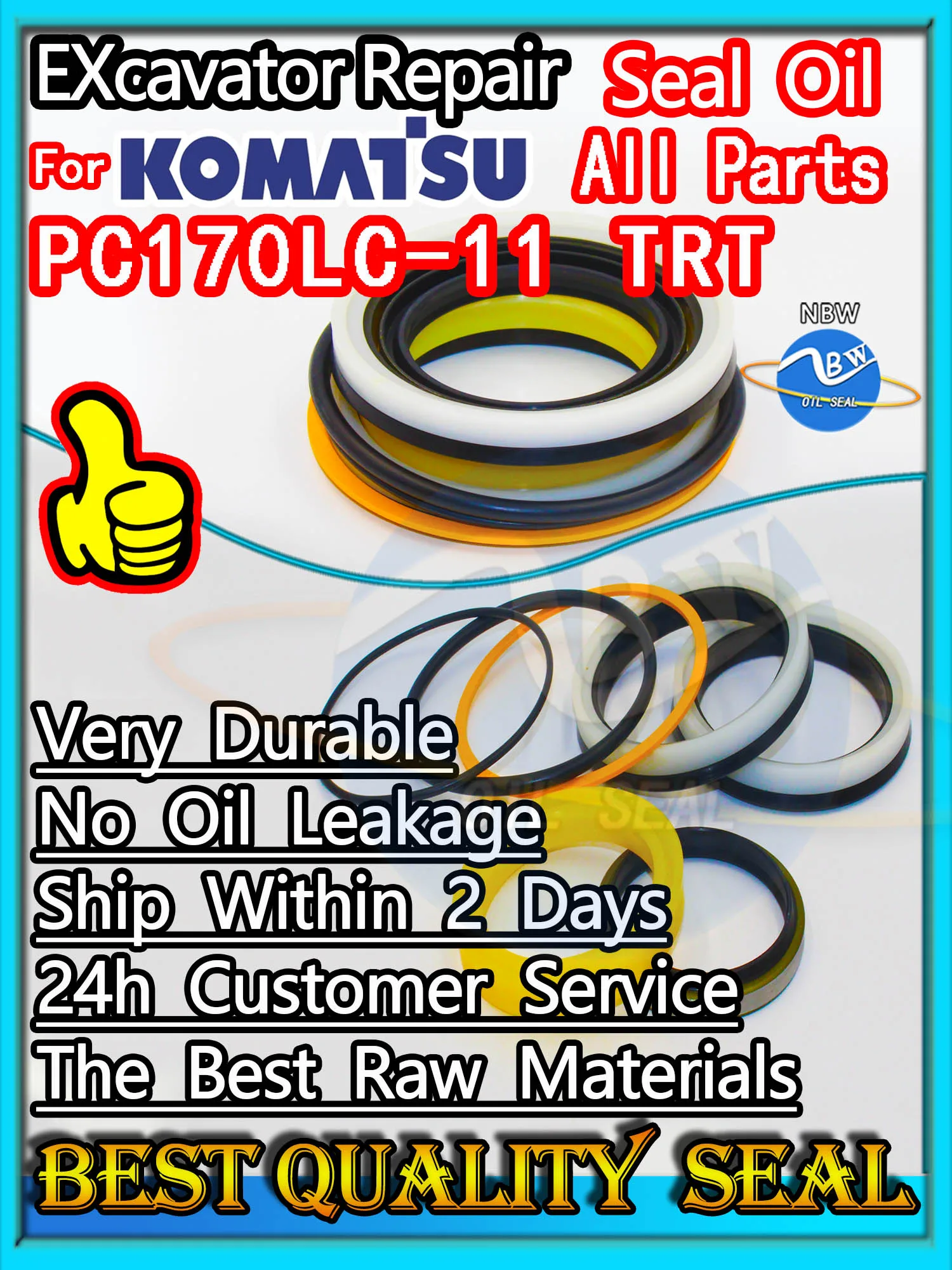 

For KOMATSU PC170LC-11 TRT Seal Kit Excavator Repair Oil High Quality PC170LC 11 TRT Maintenance Floating Rebuild Parts MOTOR