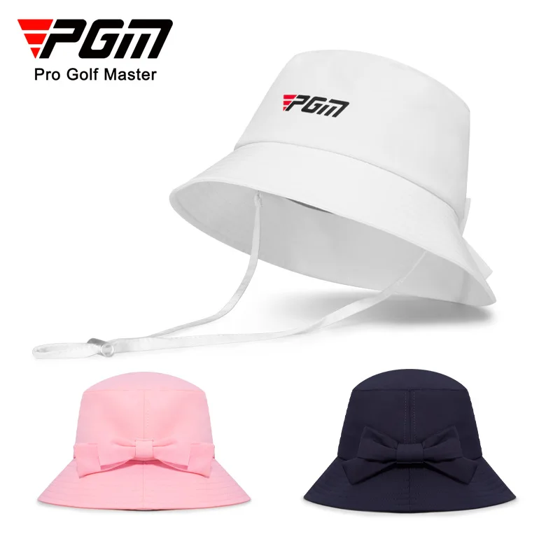 

PGM Women Outdoor Golf Hat Adjustable Windproof Sun-Proof Rope Cap Waist Sweat-absorbing Band Fisherman Hats MZ051