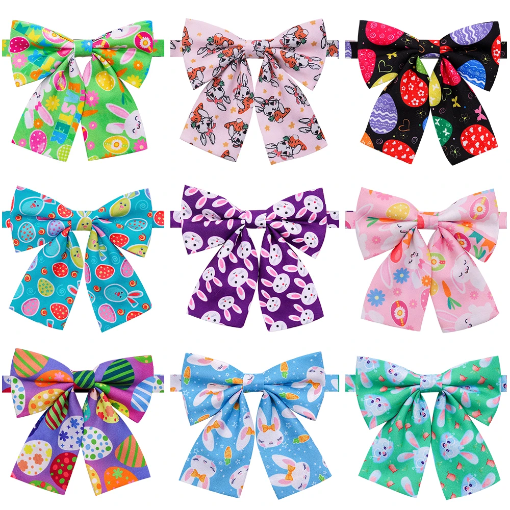 

New 50/100pcs Easter Dog Supplies Pet Dog Bowtie Rabbit Pet Accessories Small Dog Cat Big Bow Tie Pet Supplies