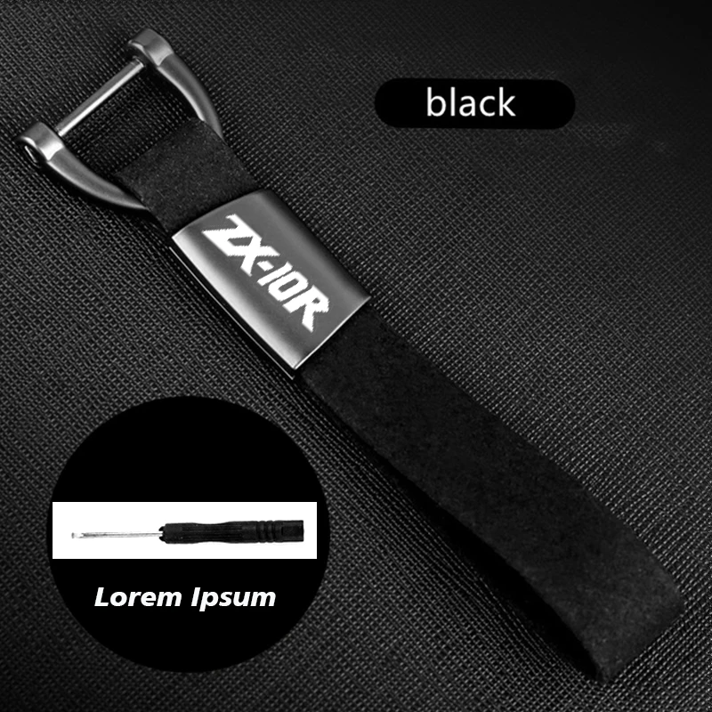 

New car accessories/suede leather universal quality keychain suitable for KAWASAKI ZX-10R NINJA ZX10R motorcycle keychain