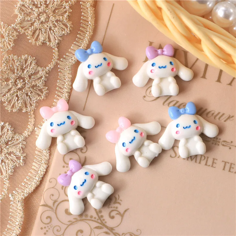 

50pcs DIY rabbit bowknot Hair Accessories Phone Case Refrigerator Shell Patch TY00001