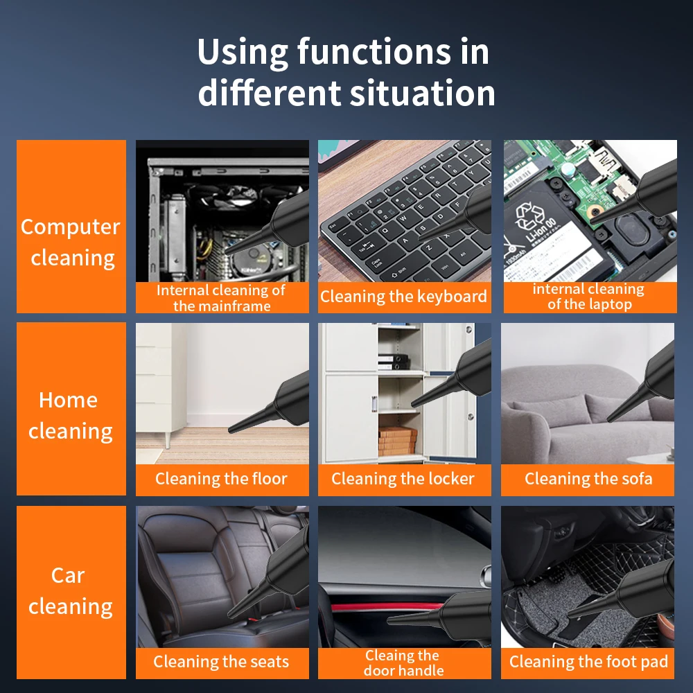 Аккумуляторная электрическая воздуходувка AD19 6000 мАч 3 режима