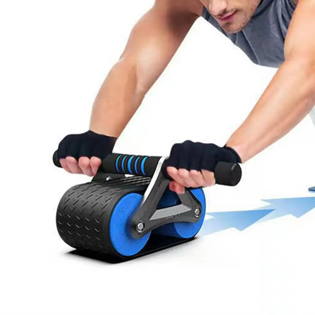 

Portable Belly Wheel Multi-purpose Double Scroll Wheel Automatic Rebound Abs Roller Body Sculpting Abdominal Exercise for Home