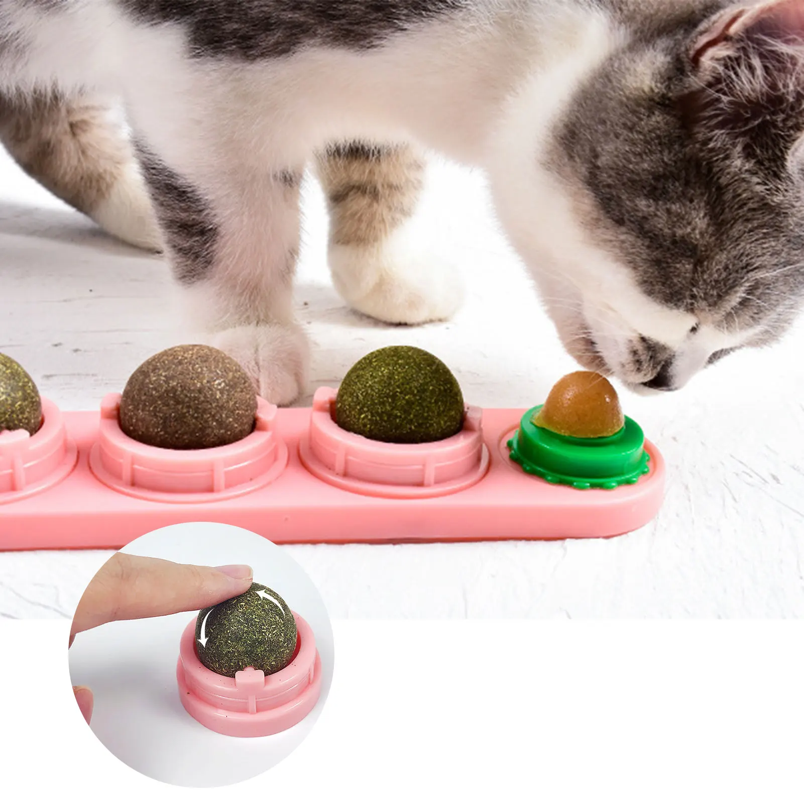 

4pcs/set Natural Catnip Toys for Cats Healthy Cat Toys Promote Gastric for Kitten Edible Treating Cleaning Teeth Cat Supplies