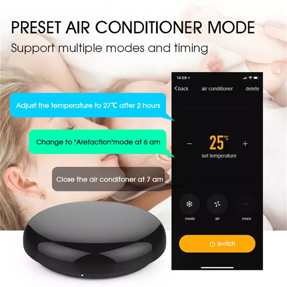 

New WiFi IR Control Hub Smart Home Blaster Infrared Wireless Remote Control Via Smart APP Work With Alexa Home