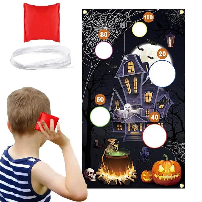 

Bean Bag Toss Games Halloween Themed Thanksgiving Toss Game Halloween Themed Spooky Games Bean Bag Toss Set With Bean Bags &