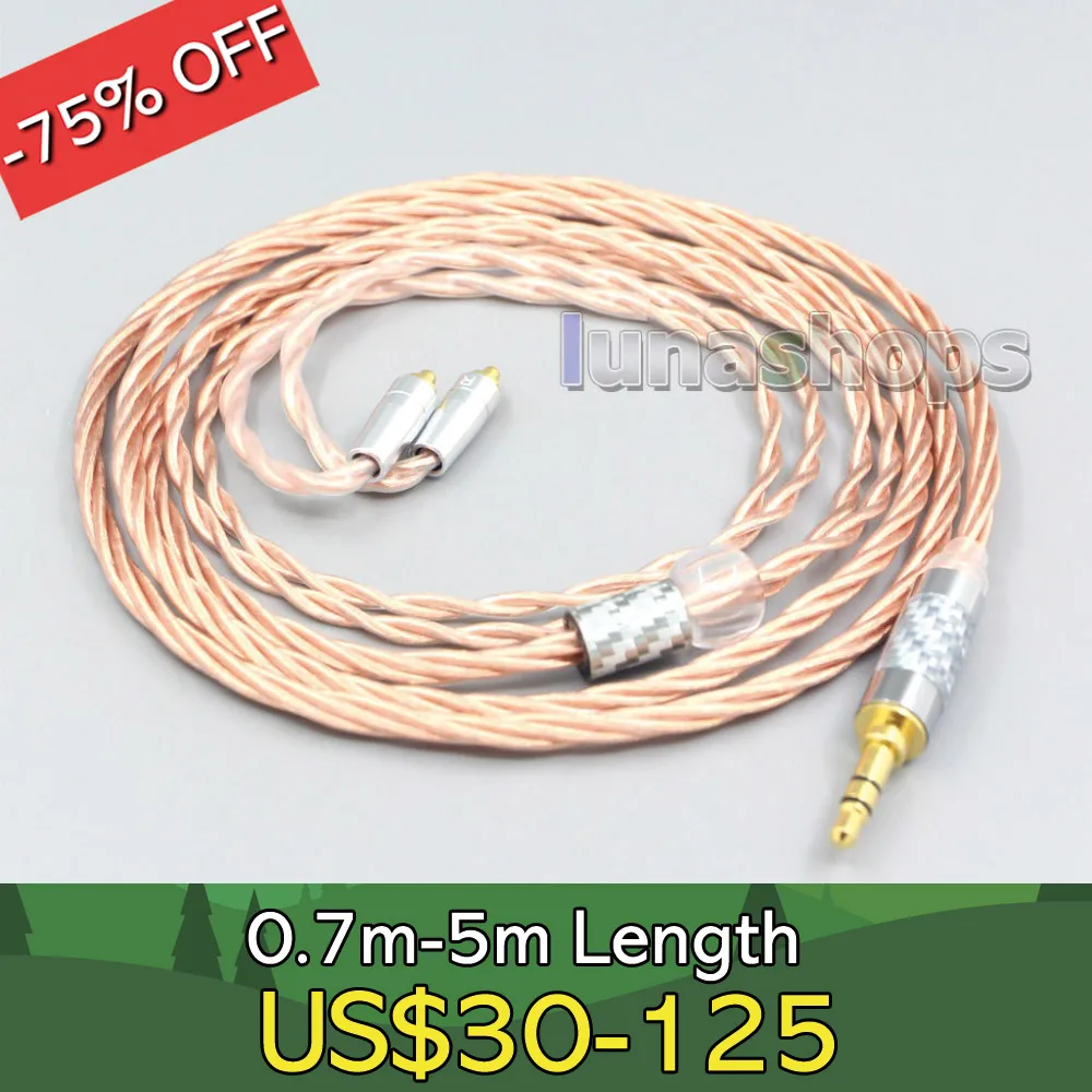 

Посеребренный экранирующий коаксиальный кабель OCC для наушников для Shure se535 se846 Se425 Se315 Se215 MMCX LN007191