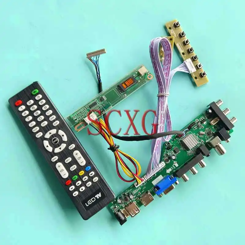 

Fit N141X101 N141X201 N141X203 Display DVB Digital Controller Board 1-CCFL 1024*768 HDMI-Compatible VGA AV Kit 20 Pin LVDS 14.1"