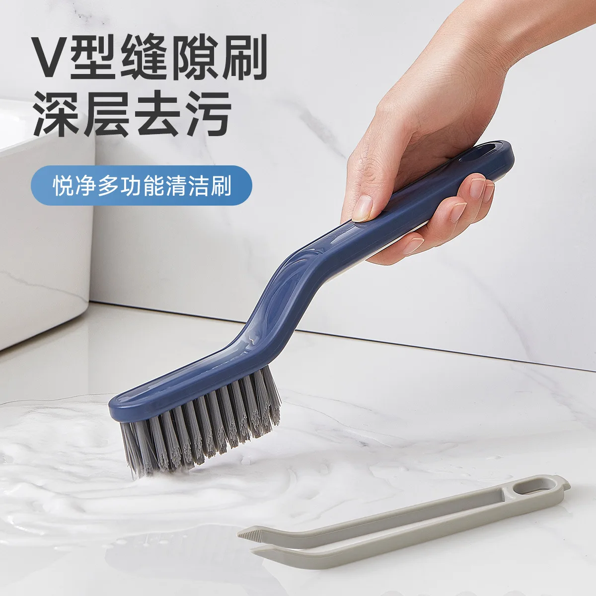 

Corner Gap Floor Brush Long Handle Toilet Brush Floor Wash Table Tile Cleaning Brush Hard Hair Sewing Brush