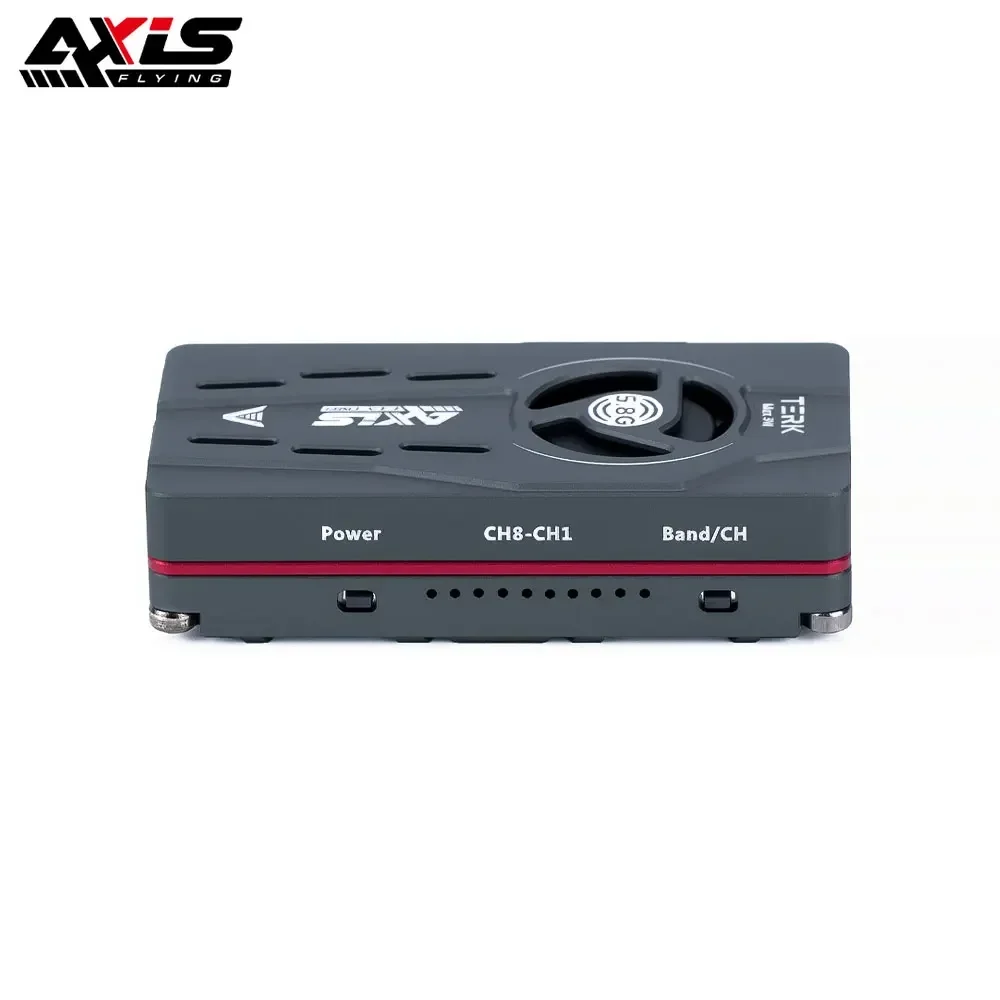 Фото AvaCoreAxisflying TERK Max 5.8G 3W VTX с вентилятором и радиатором из ЧПУ, двойными функциональными кнопками, встроенным микрофоном, бесшумный, для FPV-дронов дальнего радиуса действия №4