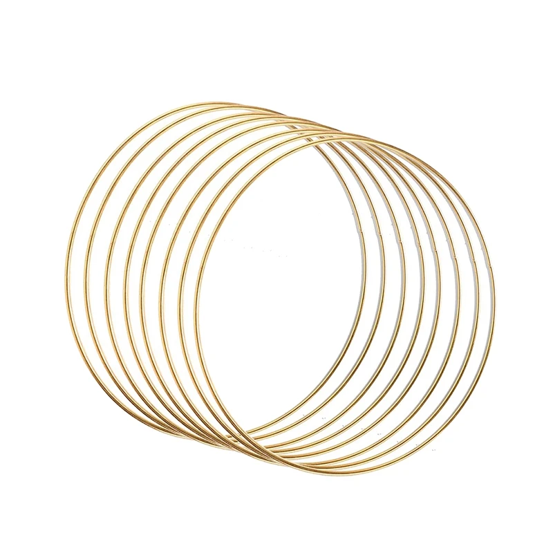 

8 упаковок 10 дюймов золотые Ловец снов металлические кольца цветочные кольца венок макраме творение кольцо для DIY ремесла