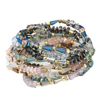 new multiple shaped crystal beaded bracelets for women handmade jewelry bc405