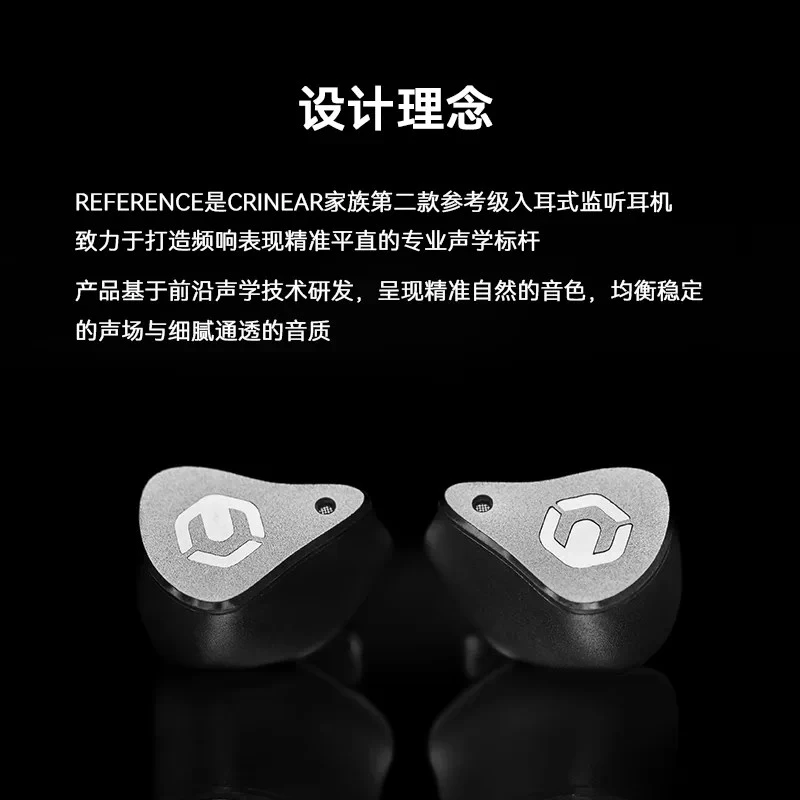 Фото Проводные наушники CRINEAR REFERENCE с высококачественным звуком HIFI, два динамических + три балансных арматурных драйвера, разъем 0.78 2-Pin, внутриканальные проводные наушники. №4