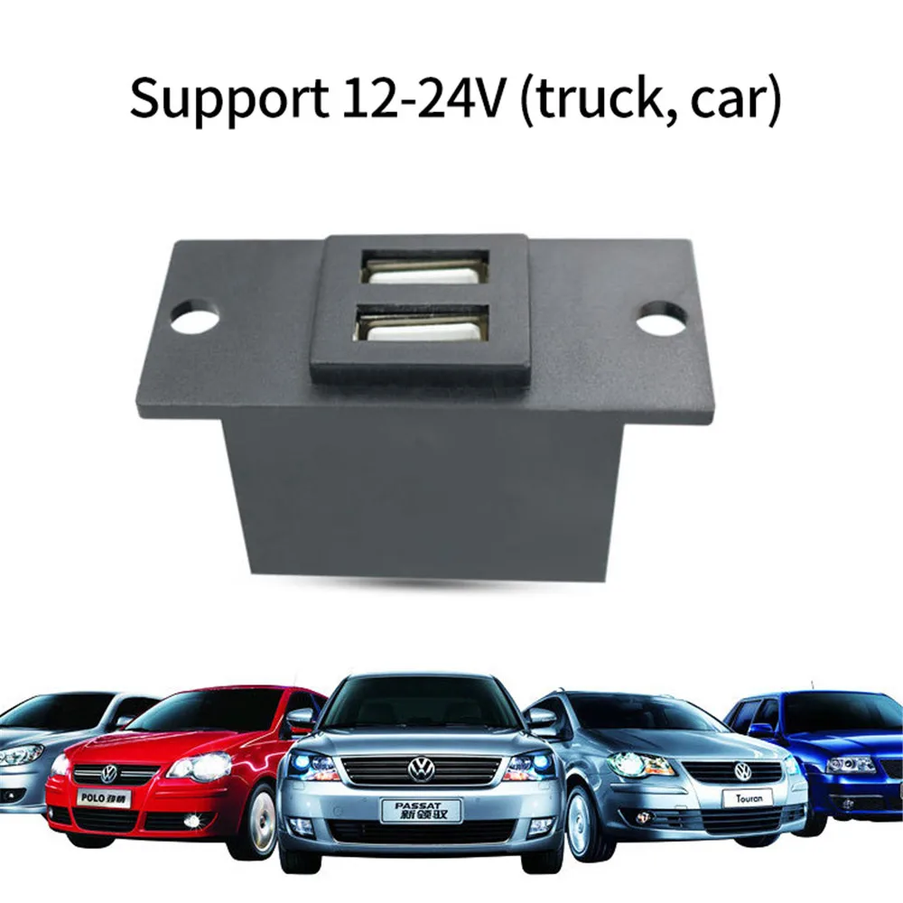 

Автомобильное зарядное устройство с двумя USB-портами, 12/24 в, 4,8 А
