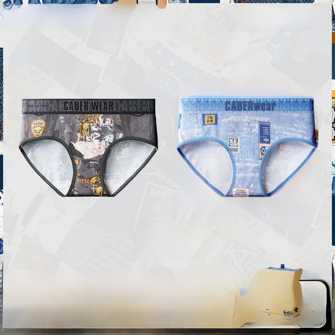 Джинсовая серия Caber женские трусы со средней талией нижнее белье для пар