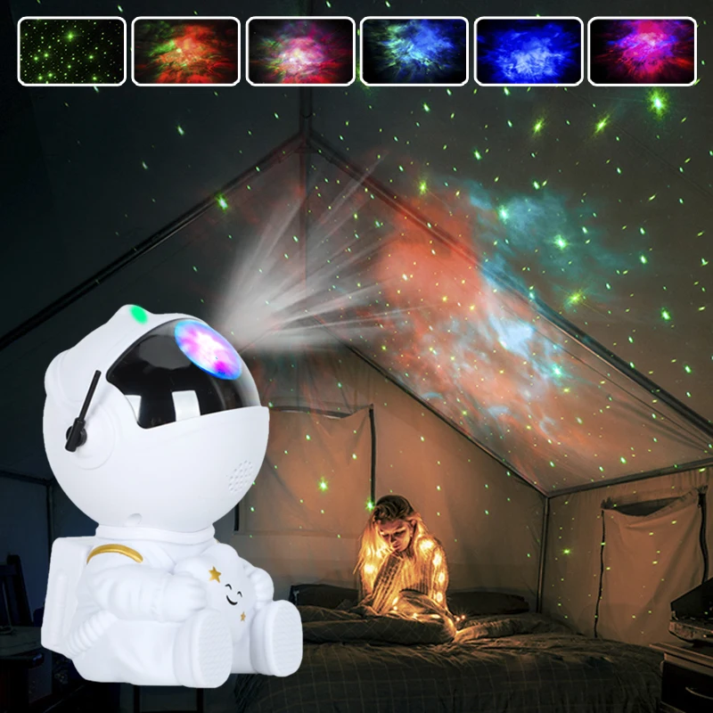 

Galaxy Projector Starry Sky Astronaut Projector Star Night Light Party Decorative LED Lamp Children's Home Decor Birthday Gift