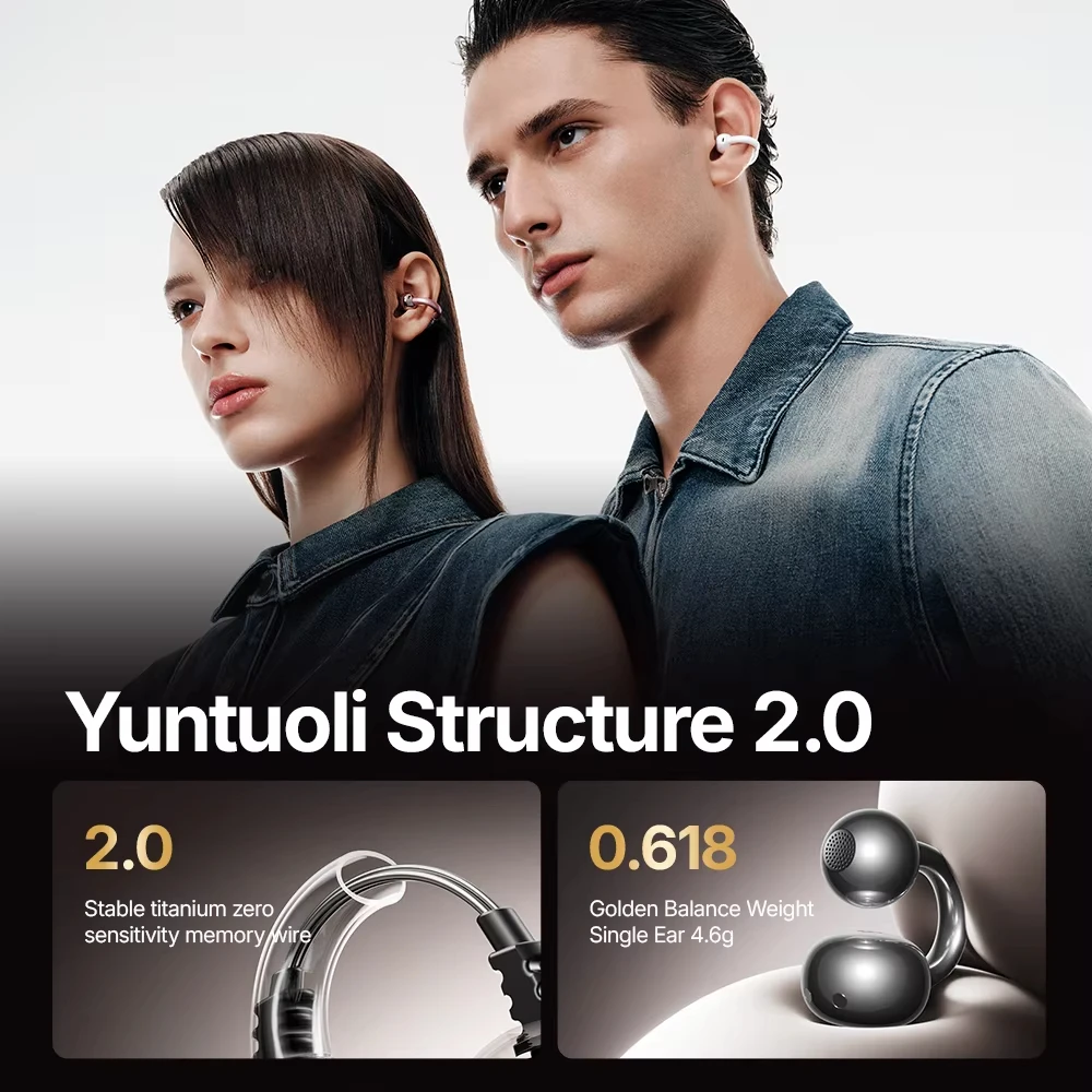 Фото Наушники Sanag S7S Ultra Clip-On Open Ear: Hi-Fi басы, AI для четкого звонка, 45 часов работы, водонепроницаемые, беспроводные, комфортные, легкие. №5