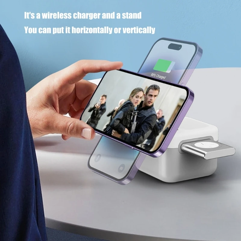 Многофункциональная элегантная подставка для беспроводного зарядного