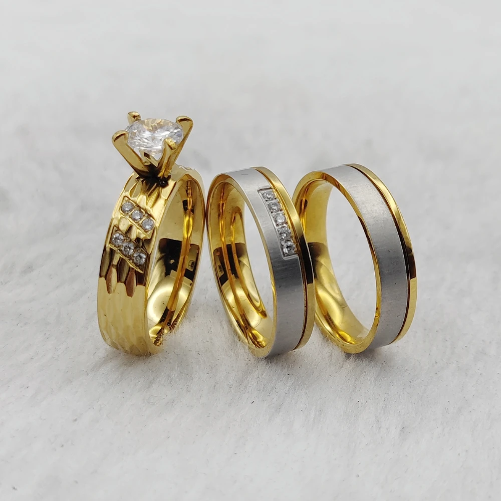 Массивный дизайн подарков на годовщину 18-каратное позолоченное ювелирное кольцо