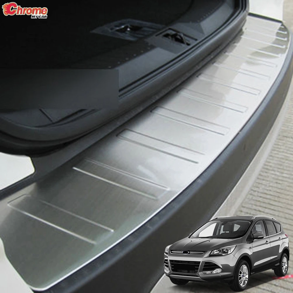 

Для Ford Escape Kuga 2 2013 2014 2015 2016 2017 2018 2019 Нержавеющая защита заднего багажника, бампера, ступенчатая панель, накладка на порог, накладка