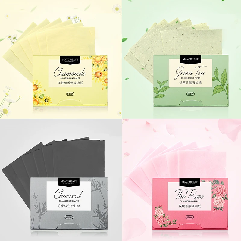 

400/500/600sheets Green Tea Oil Blotting Sheets Paper Cleansing Face Oil Control Refreshing Absorbent Paper Beauty Makeup Tools