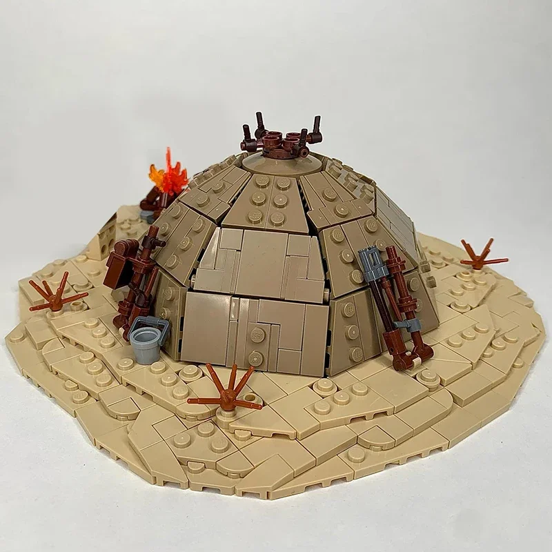 Популярная модель Звёздного фильма Moc конструктор сборщик деревенский лагерь