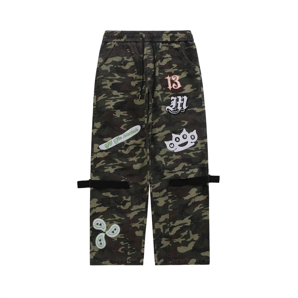 

Брюки спортивные мужские в стиле хип-хоп, с вышивкой