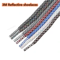 3m reflective shoelaces fashion rainbow shoelace for sneakers round laces for shoes diameter 0 4cm 100120140160cm shoestrings