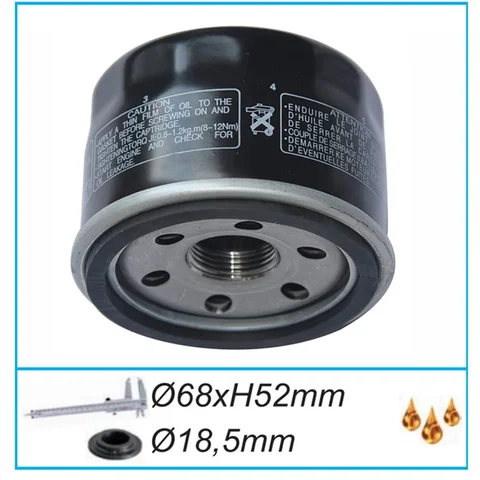 Масляные фильтры для мотоциклов для Yamaha YFM660R Raptor 660 01-05 YFM700 Grizzly 16-18 Kodiak 700 16-18