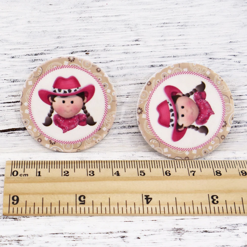 Ковбойские ковбойские каучуки с плоской задней стороной товары для рукоделия