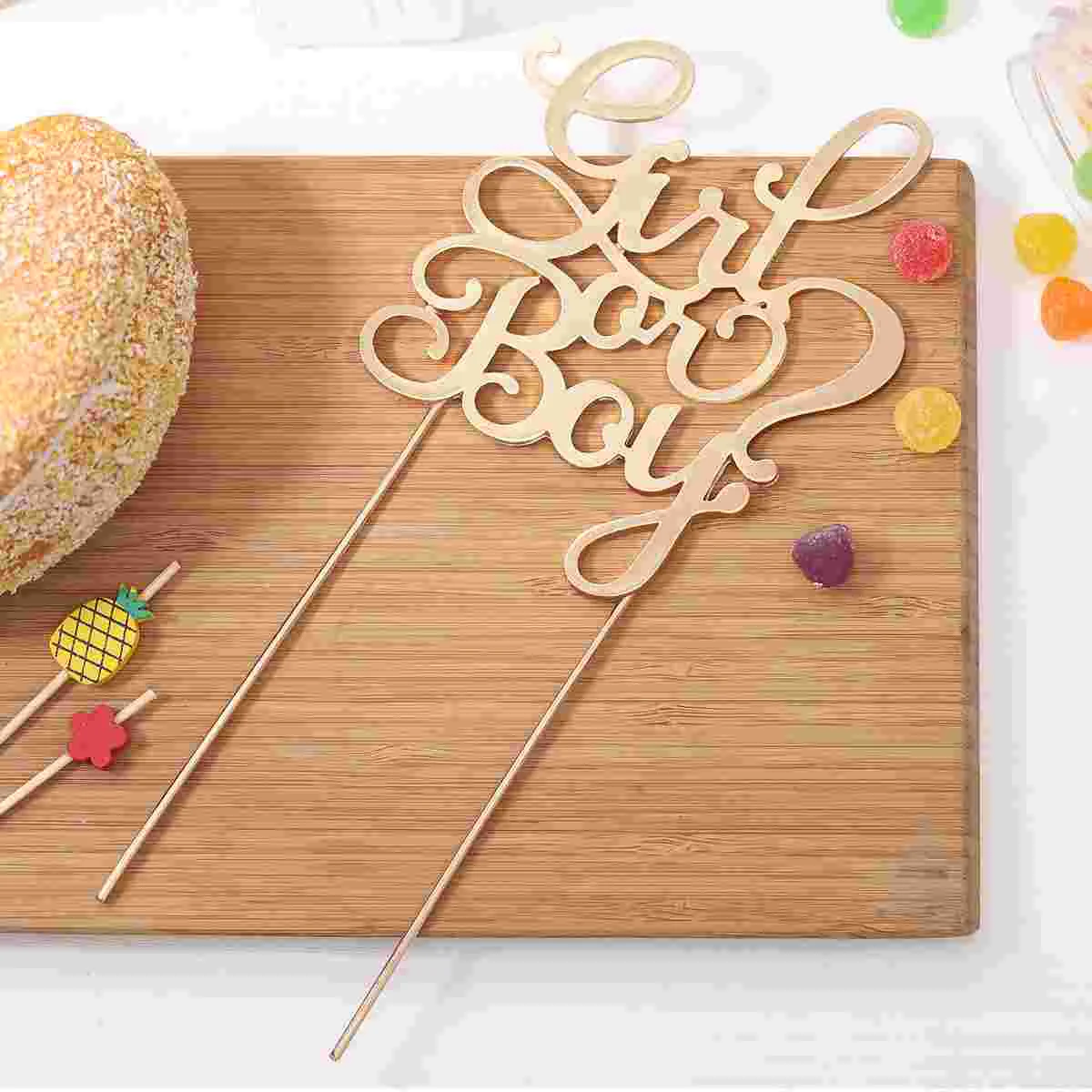 Декор для вечеринки STOBOK топпер торта на день рождения девочек или мальчиков