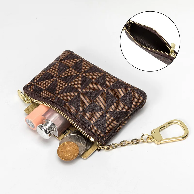 

Creative Small Saddle Bag Coin Purse Women's Key Case Simple Printed Small Wallet Mini Cute Niche Coin Bag