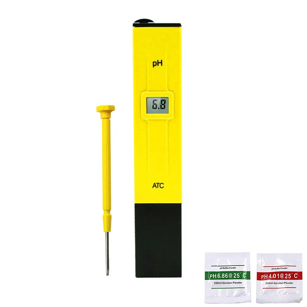 

Meter Hydroponics Battery Included Portable High Accuracy Measuring Digital Display PH Testing Pen Automatic 0 To 14pH For Water