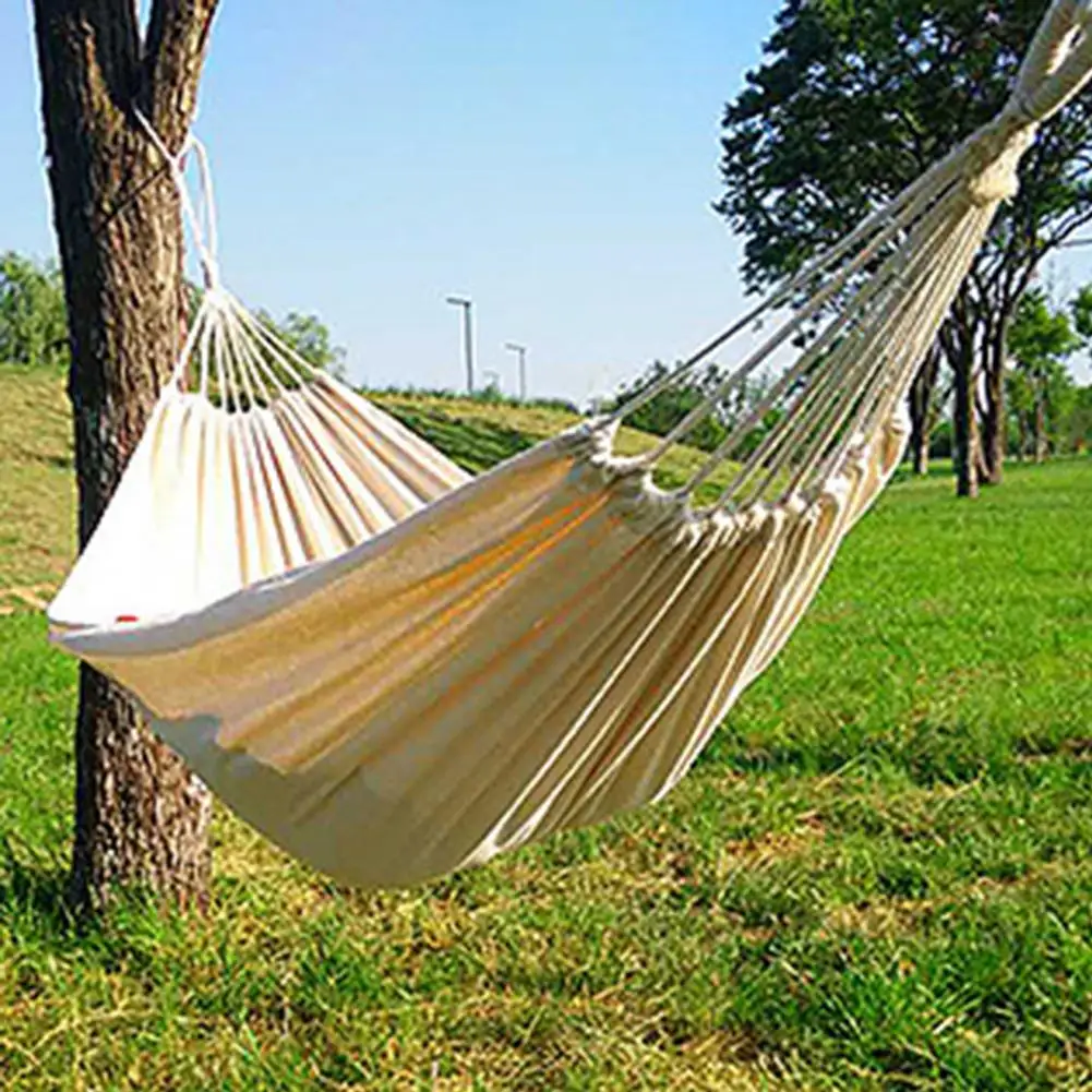 

1 Set Practical Sleeping Hammock Detailed Camping Hammock Comfortable Single Double Person Hanging Hammock Rest